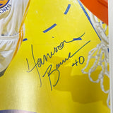 Harrison Barnes Golden State Warriors Signed Basketball 20x30 Photo PSA