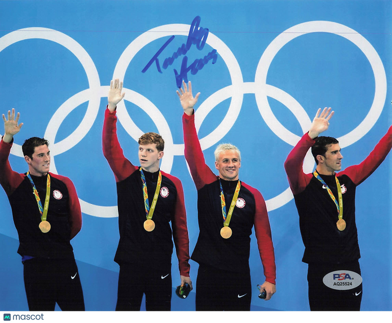 Townley Haas United state olympic team Signed Olympic Swimming 8x10 Photo