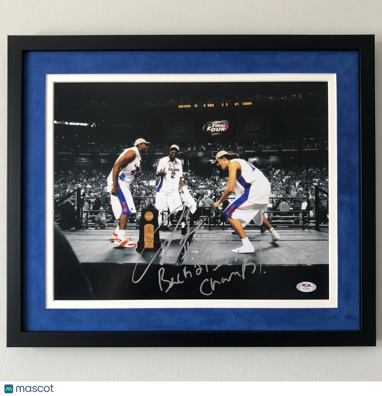 Corey Brewer Florida Gators Signed Basketball 11x14 Custom Framed Photo PSA