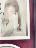Taylor Swift Signed CD Cover Framed PSA/DNA The Tortured Poets Department TTPD