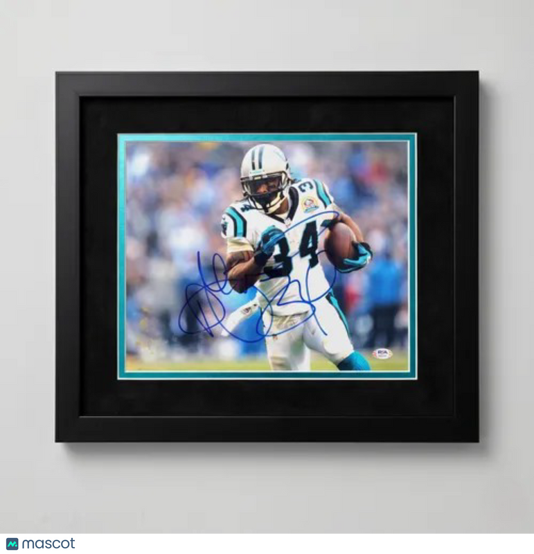 DeAngelo Williams Signed Carolina Panthers 11x14 Photo Custom Framed PSA Auto