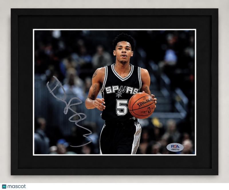 Dejounte Murray San Antonio Spurs Signed Custom Framed 8x10 Photo PSA