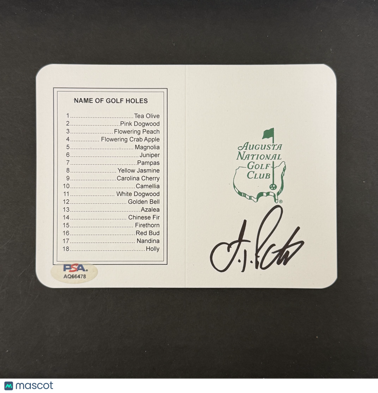 J.T. Poston Signed Golf Masters Golf Scorecards PSA Autographed