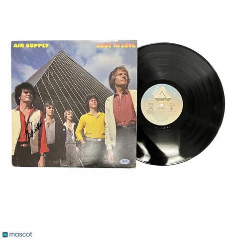 Russell Hitchcock Signed Lost in Love Vinyl PSA Album Autographed
