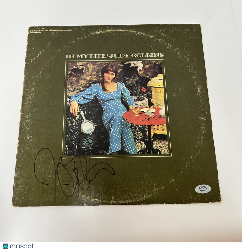 Judy Collins Signed Vinyl Cover PSA/DNA Autographed In My Life