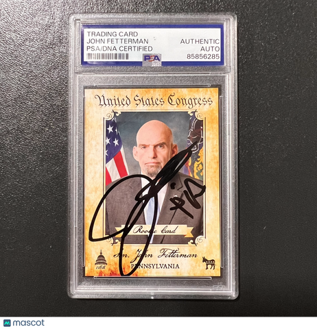 2023 Fascinating Cards John Fetterman 76/535 Signed Card Auto PSA Slabbed