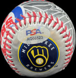 Kerry Wood Chicago Cubs Signed Baseball MLB PSA