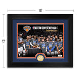 New York Knicks 2026 NBA Eastern Conference Champ Bronze Coin Celebration Photo