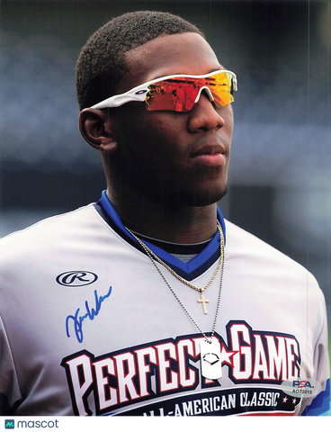 Justin Williams Perfect Game Signed 8x10 Photo PSA