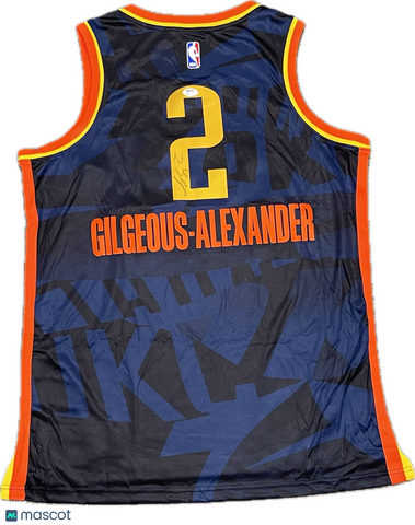 Shai Gilgeous-Alexander Signed Jersey PSA Oklahoma City Thunder Autographed