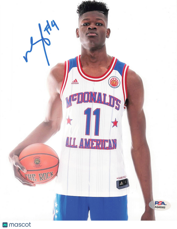 Mohamed Bamba East Team Signed Basketball 8x10 Photo PSA