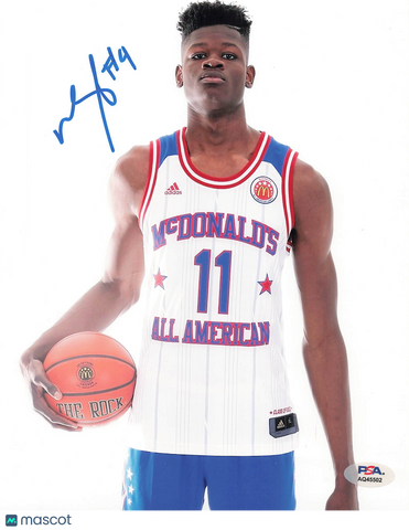 Mohamed Bamba East Team Signed Basketball 8x10 Photo PSA