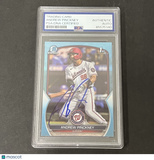2023-24 Topps Chrome Sky Blue #BDC-40 Andrew Pinckney signed card PSA Auto Nats