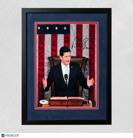 Paul Ryan Signed 8x10 Custom Framed Photo PSA Autographed