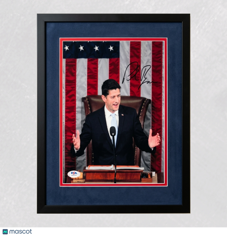Paul Ryan Signed 8x10 Custom Framed Photo PSA Autographed