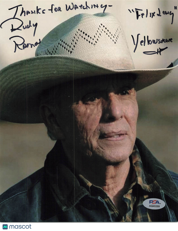 Rudy Ramos Signed 8x10 Yellowstone Photo PSA  Autographed