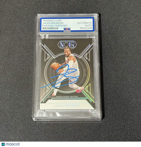 2024-25 Panini Noir #5 38/49 Jalen Brunson Signed Card PSA Autographed