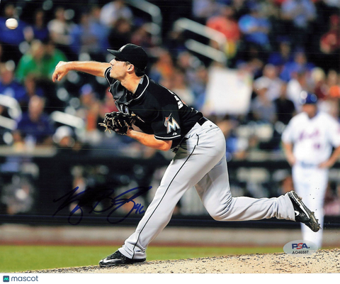 Kyle Barraclough Miami Marlins Signed 8x10 Photo PSA
