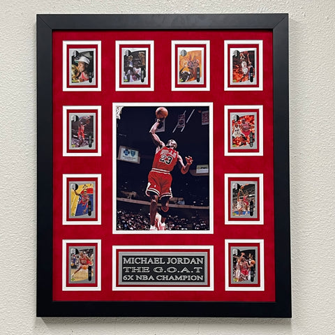 Michael Jordan 10-Card Custom Display Frame Chicago Bulls