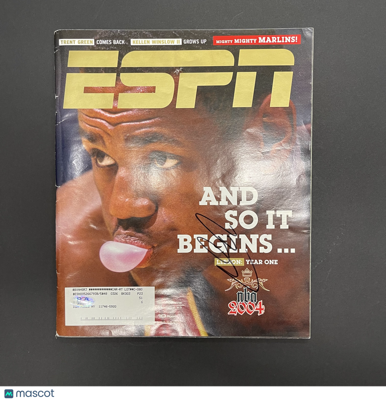 LeBron James Signed "And So It Begins... LeBron: Year One" ESPN The Magazine PSA