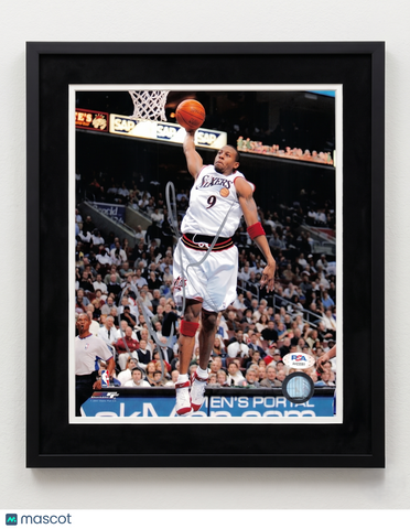 Andre Iguodala Philadelphia 76ers Signed Basketball 8X10 Custom Framed Photo PSA