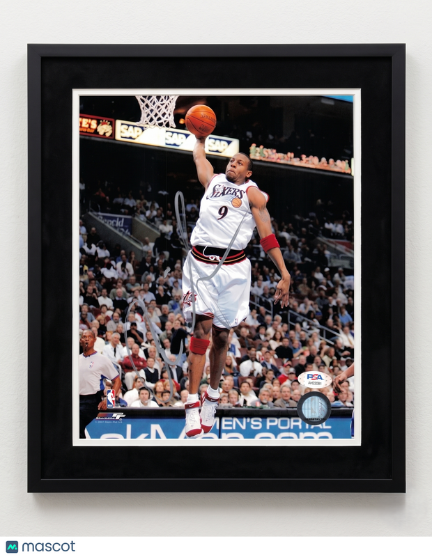 Andre Iguodala Philadelphia 76ers Signed Basketball 8x10 Custom Framed Photo PSA