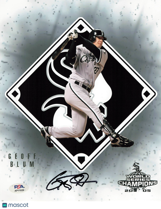 Geoff Blum Chicago White Sox Signed 8x10 Photo PSA
