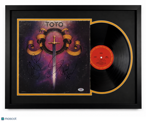 Toto Signed Framed Vinyl Album PSA