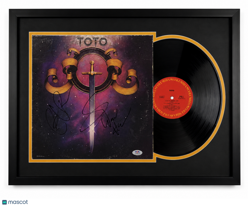 Toto Signed Framed Vinyl Album PSA