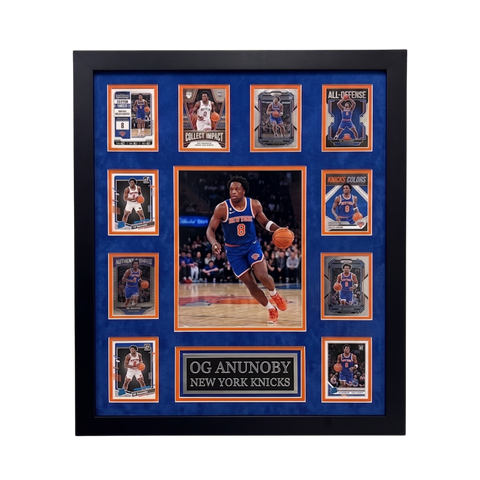 OG Anunoby 10-Card Custom Framed Display Piece New York Knicks