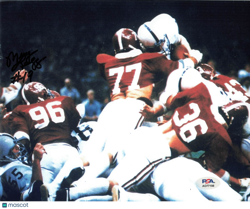 Murray Legg Signed Alabama Crimson Tide Football 8x10 Photo PSA Autographed