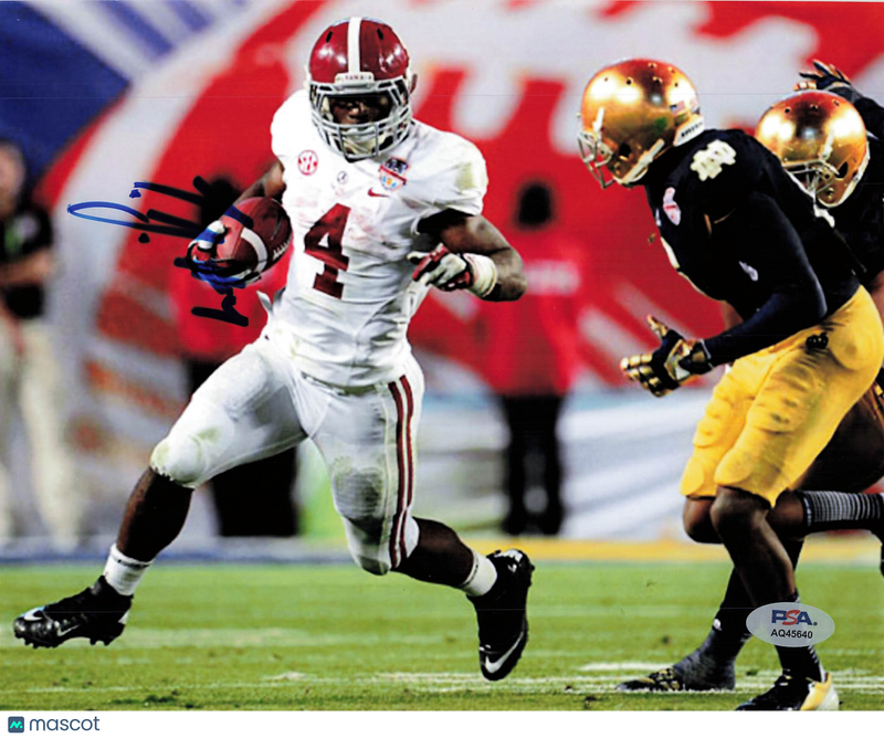 T. J. Yeldon Signed Alabama Crimson Tide Football 8x10 Photo PSA Autographed