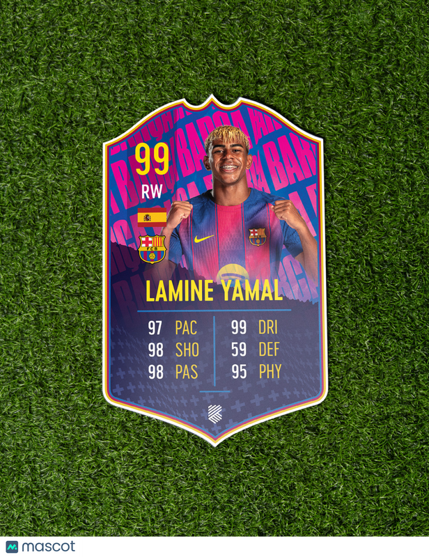 Lamine Yamal Officially Licensed 2025-26 Kartestika Soccer Card
