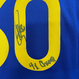 Stephen Curry Signed Jersey PSA Golden State Warriors Autographed