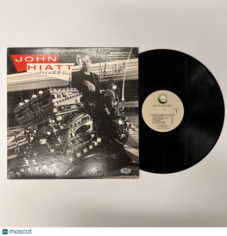 John Hiatt Signed Riding with the King Vinyl Album PSA Autographed
