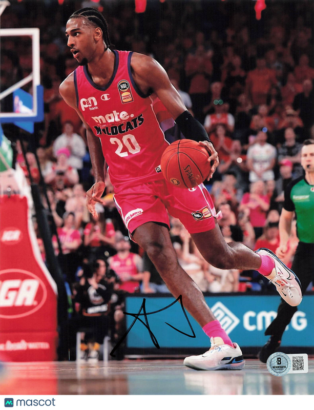 Alexander Sarr Perth Wildcats Signed Basketball 8x10 Photo BAS
