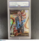 2023 Panini Revolution WWE #77 Austin Theory signed card PSA Auto Authentic