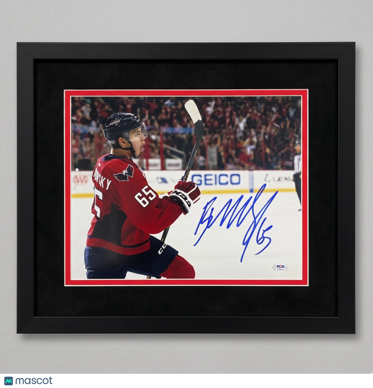 Andre Burakovsky Signed Hockey 11x14 Custom Framed Photo PSA Autographed
