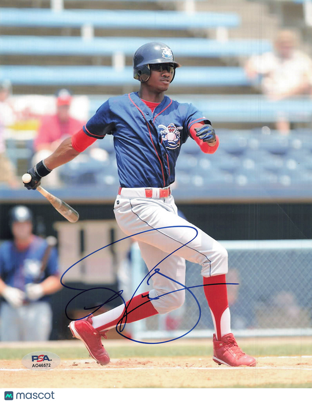 Domonic Brown Lakewood BlueClaws Signed 8x10 Photo PSA