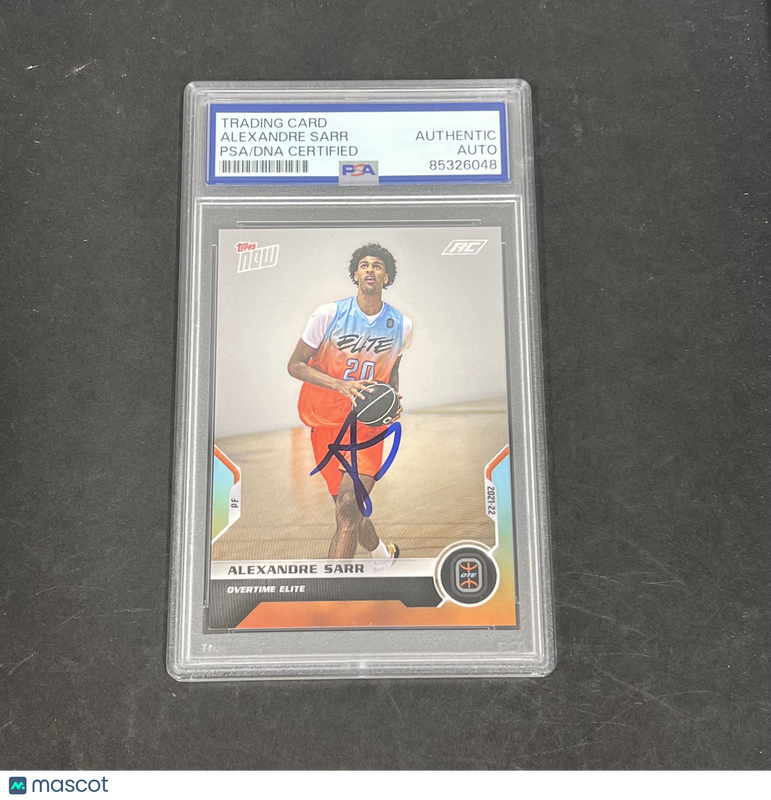 Alexandre Sarr 2021 Topps NOW RC #13 Signed Card PSA Autographed