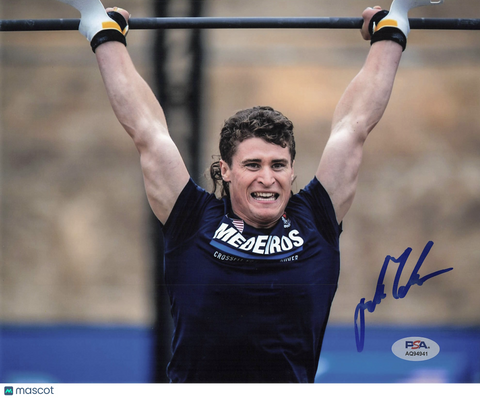 Justin Medeiros signed 8x10 photo CrossFit PSA Autographed