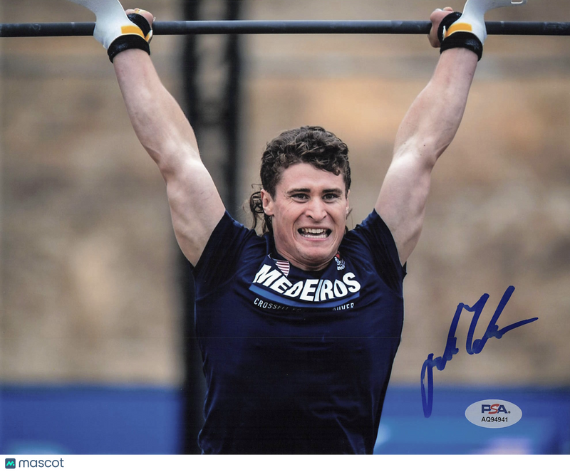 Justin Medeiros signed 8x10 photo CrossFit PSA Autographed