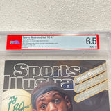 LeBron James Signed Sports Illustrated The Chosen One PSA 6.5 Auto 10 Lakers