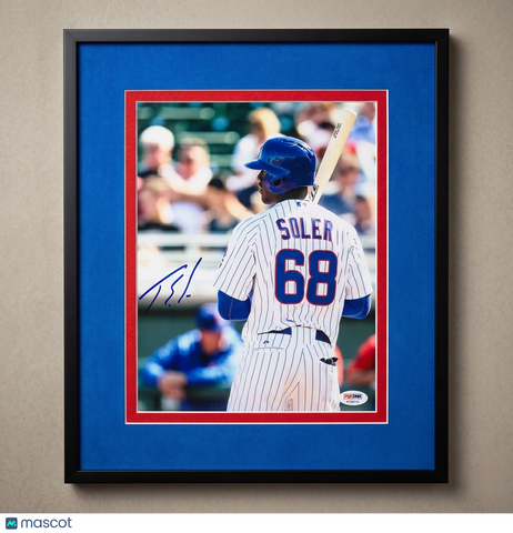 Jorge Soler Chicago Cubs Signed 11x14 Custom Framed Photo PSA