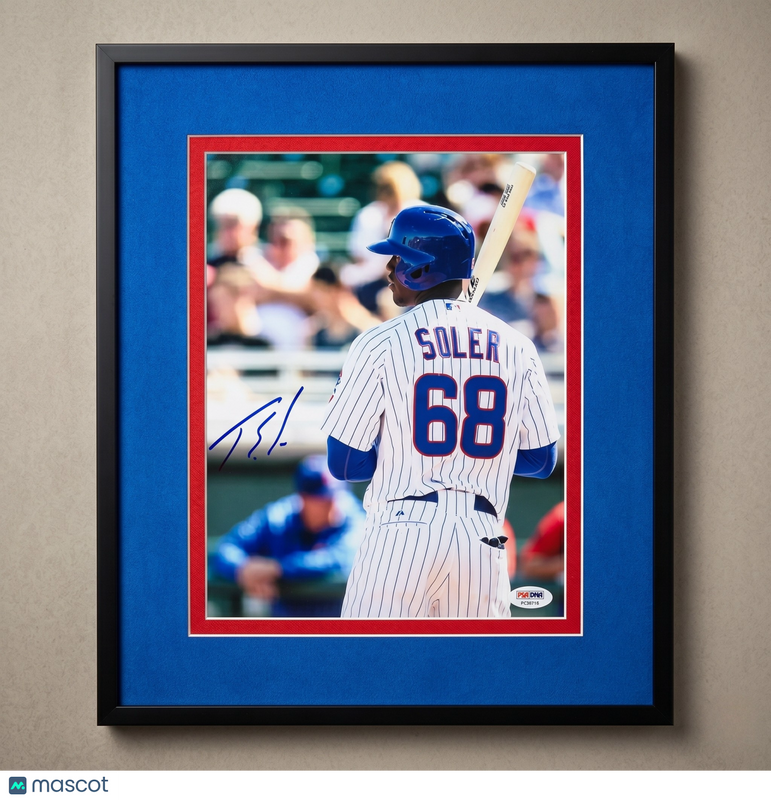 Jorge Soler Chicago Cubs Signed 11x14 Custom Framed Photo PSA