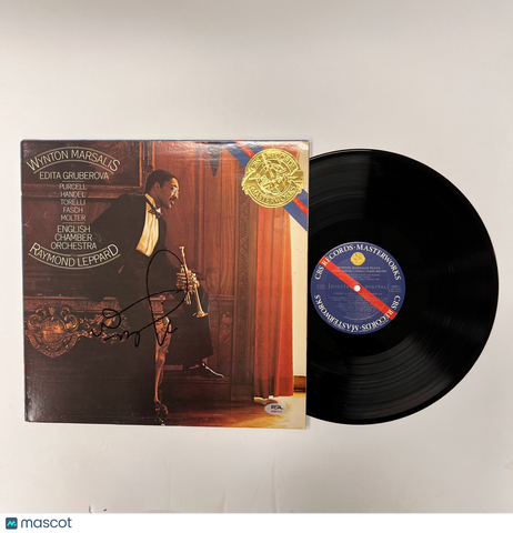 Wynton Marsalis Signed Wynton Marsalis Plays Vinyl Album PSA Auth