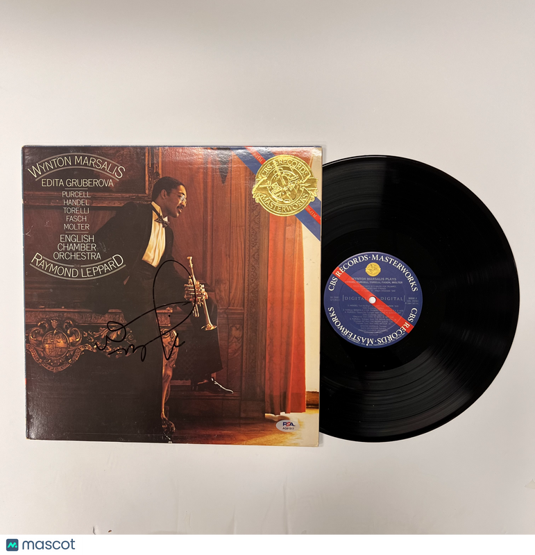 Wynton Marsalis Signed Wynton Marsalis Plays Vinyl Album PSA Auth