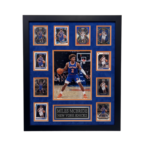 Miles McBride 10-Card Custom Framed Display Piece New York Knicks