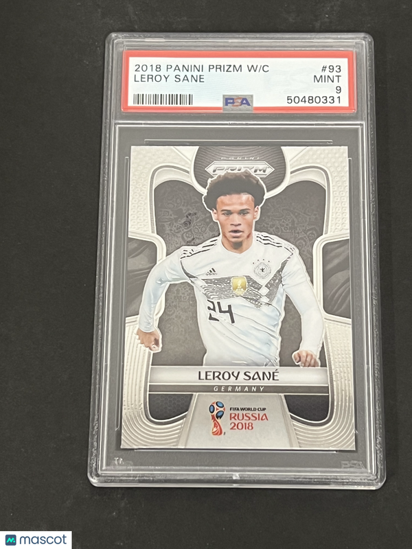 2018 Panini Prizm World Cup #93 Leroy Sane PSA 9