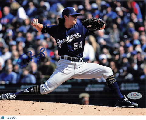 Trevor Williams Milwaukee Brewers Signed 8x10 Photo PSA